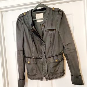 Free People Gray Utility Jacket